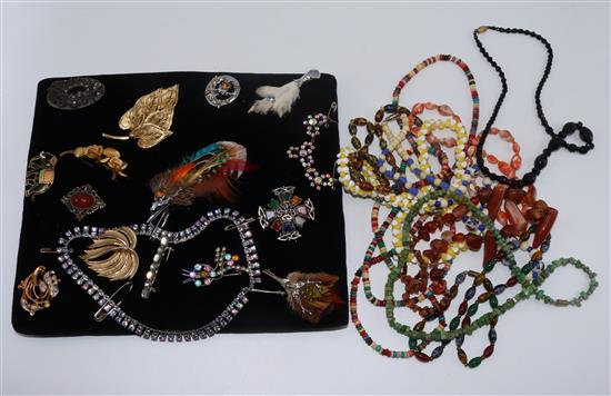 Collection of costume jewellery